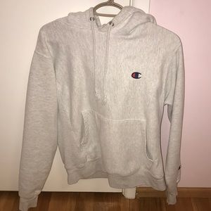 Heathered grey champion hoodie amazing condition